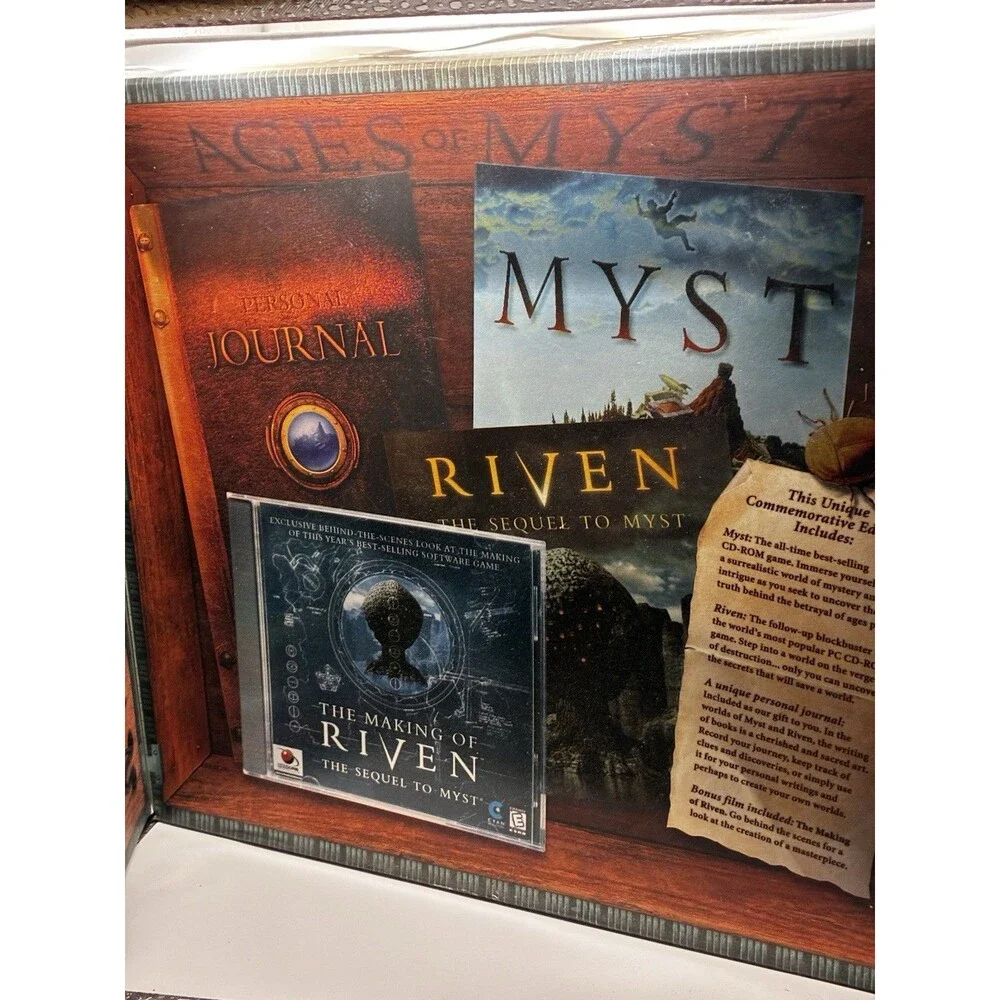 Ages of Myst, Myst and Riven Fifth Anniversary Big Box Set PC/Mac - Complete!